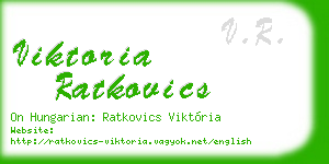 viktoria ratkovics business card
